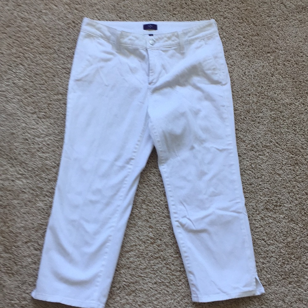 NYDJ white crop pants